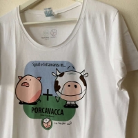 T-shirt Donna PORCAVACCA, i Tettini®.